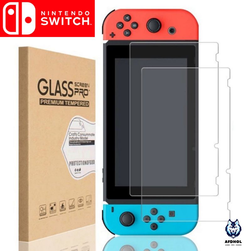 PREMIUM TEMPERED GLASS NINTENDO SWITCH V1 V2 SCREEN GUARD PROTECTOR ANTI GORES LAYAR NINTENDO SWITCH V1 V2 LCD SCREEN NINTENDO SWITCH V1 V2