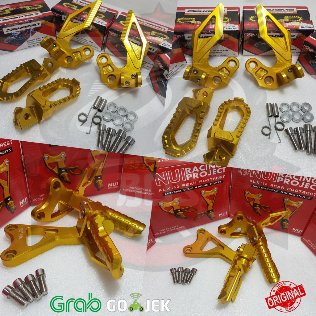 Footstep KLX 150 dtraker bf sl delkevic set depan belakang