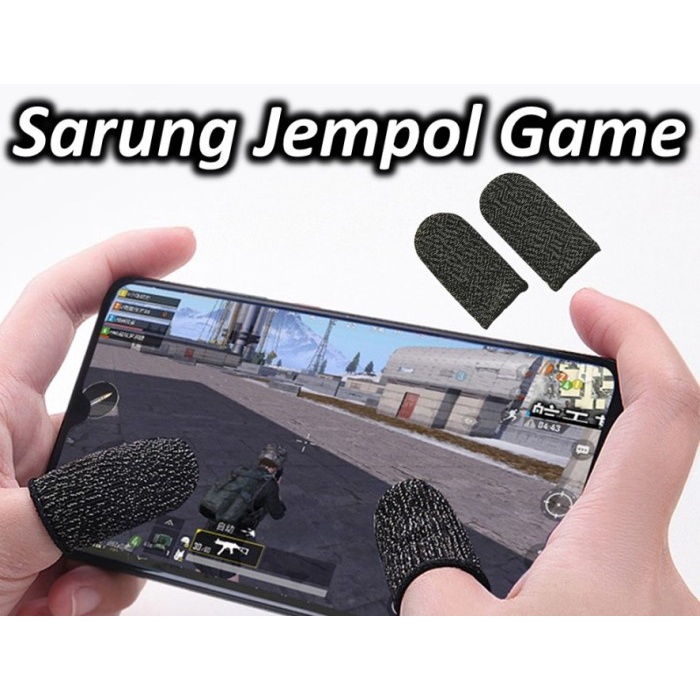 BAROKAH GAMIS Sarung Tangan Jari Jempol Gaming Anti Slip Keringat touch screen glove