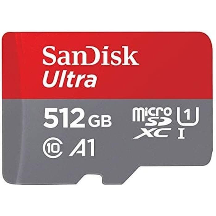 SanDisk Ultra microSD Card UHS-I Class10 A1 (120MB/s) - Adaptor 256GB/512GB