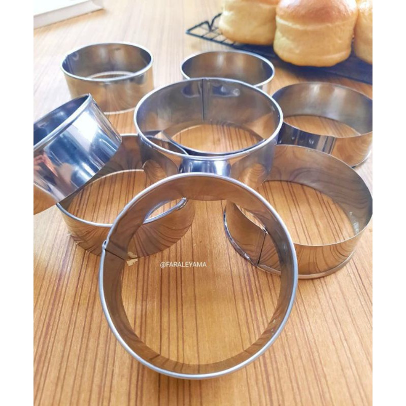 ring burger / ring bulat size 9 cm Set isi 5 pcs