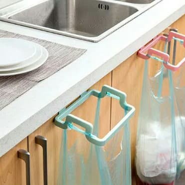 Rak gantung sampah multifungsi serbaguna trash garbage holder kitchen rack dapur rumah tangga house