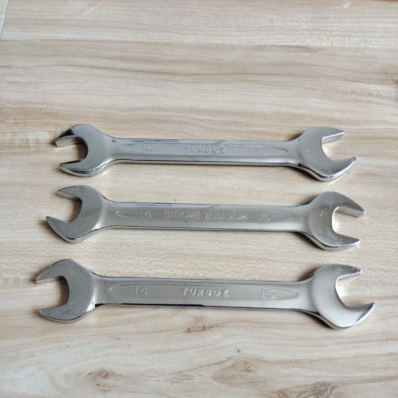 TURBOZ kunci pas 14x15 / double open end spanner 14x15 TURBOZ