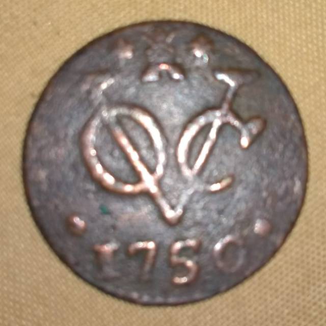 Uang koin kuno VOC 1750