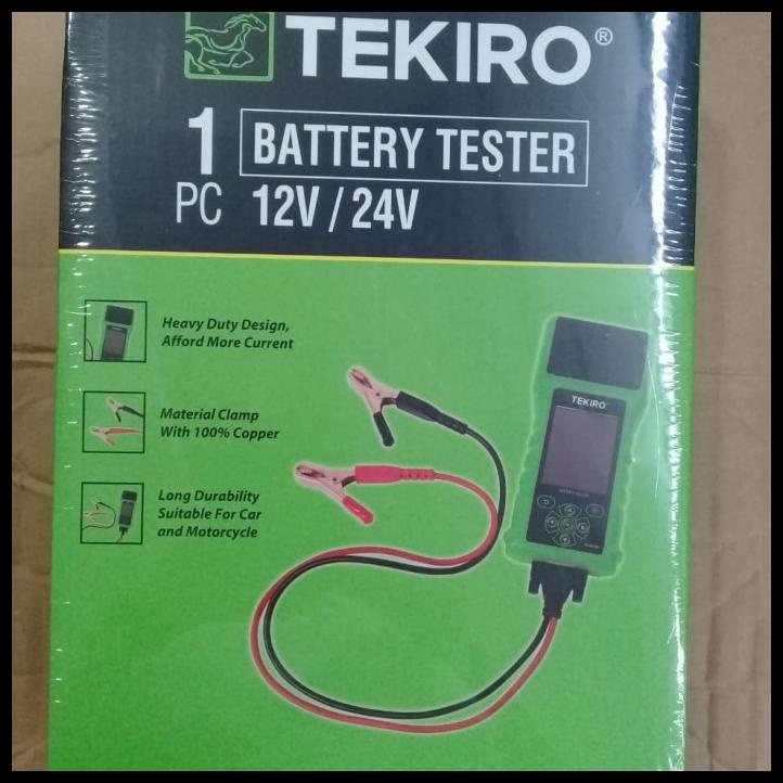 Tekiro - Alat Tes Aki 7 - 30 Vdc / Tester Aki / Battery Tester