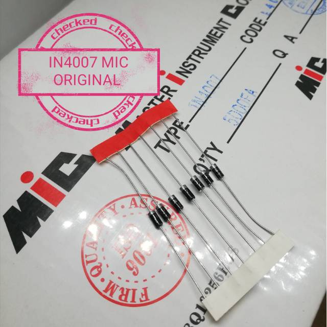 DIODA 1A IN4007 MIC ORIGINAL