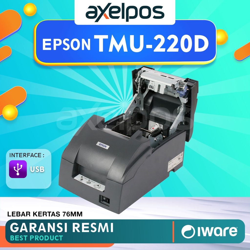 PRINTER KASIR DOT MATRIX EPSON TMU220D / TMU 220D / TMU 220 D