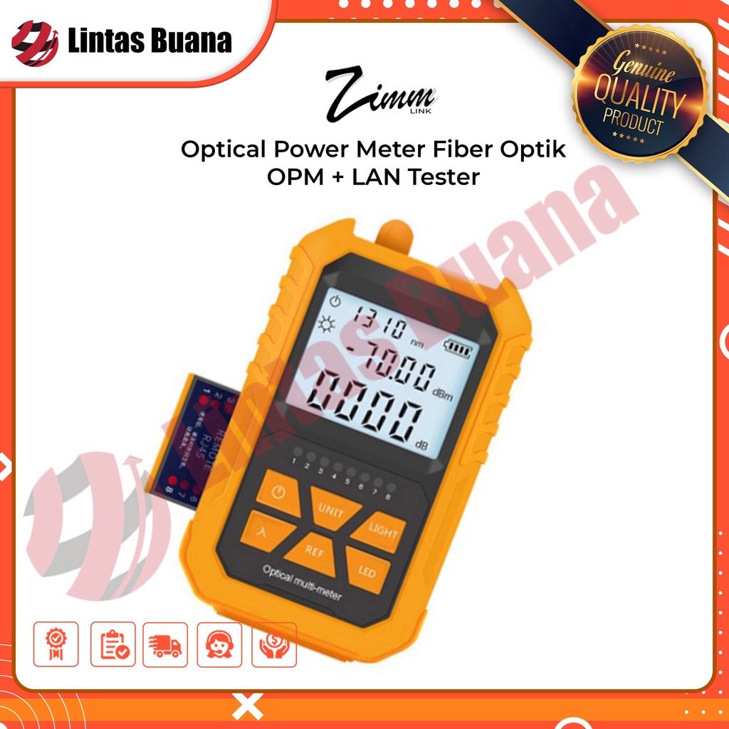 OPM Optical Power Meter Fiber Optik  - OPM + LAN Tester