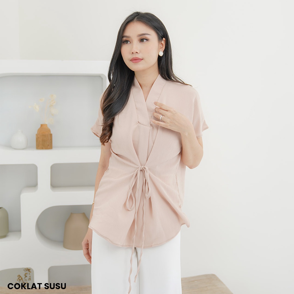 Atasan Tali Quinsha Blouse Top Wanita