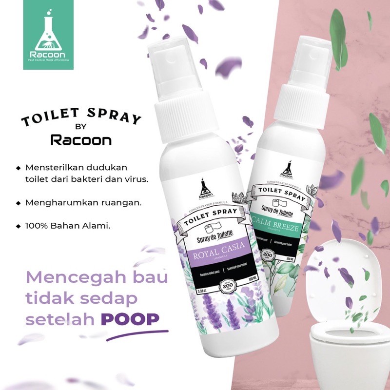 RACOON Toilet Seat Spray / Disinfektan Dudukan Toilet Cairan &amp; Pengharum Kamar Mandi