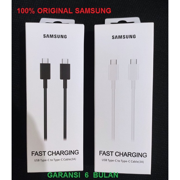 Data Cable SAMSUNG S21, Note 20 ,Note 10 ,Tab S7  Type-C to Type C PD Fast Charging Original Pack