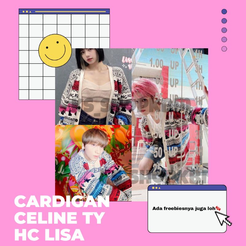 [READY] CARDIGAN RAJUT HAECHAN TAEYONG NCT LISA BLACKPINK