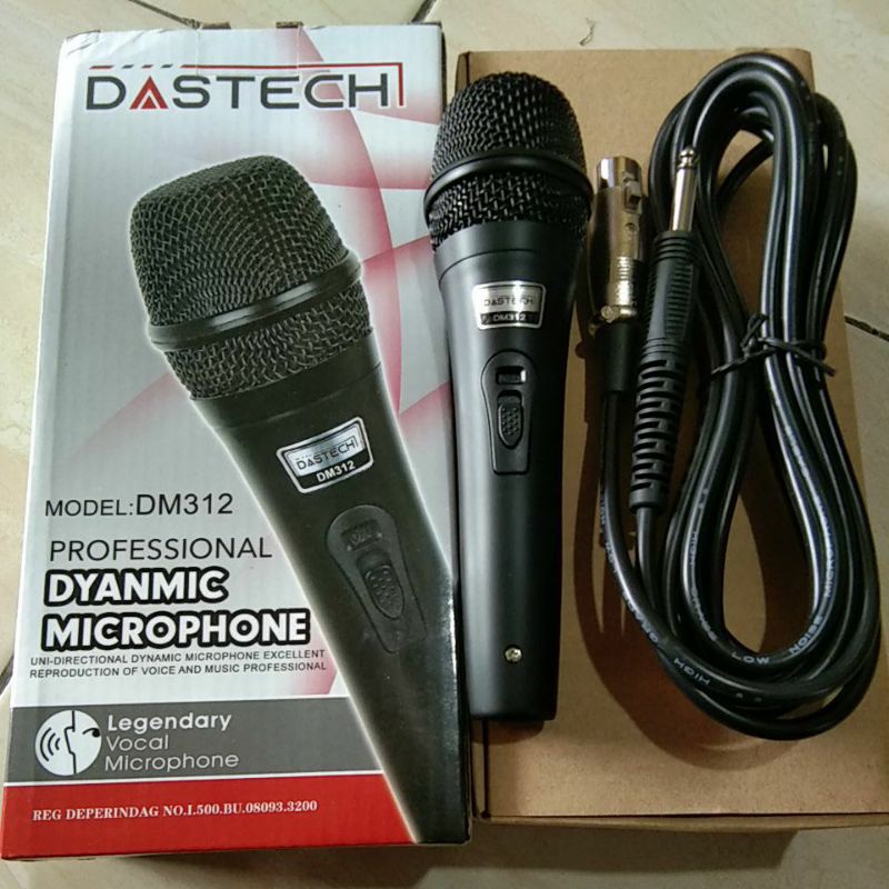 Microphone DM312 dastech original vocal dynamic microphone