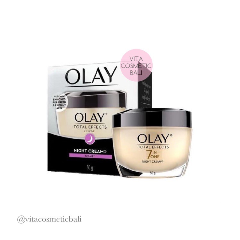 Olay Total Effects 7 in 1 Anti-Aging Night Cream 50gr - Krim Pelembab Malam
