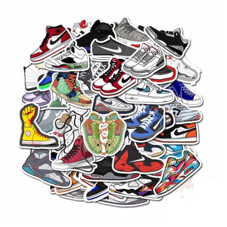 Sticker Bomb motif sepatu 017