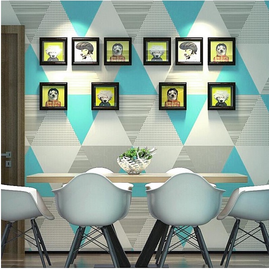 OD - Wallpaper Sticker Motif SEGITIGA / SALUR BEST SELLER!! Premium High Quality 45cm x 5m / wallpaper dinding / wallsticker /WPS