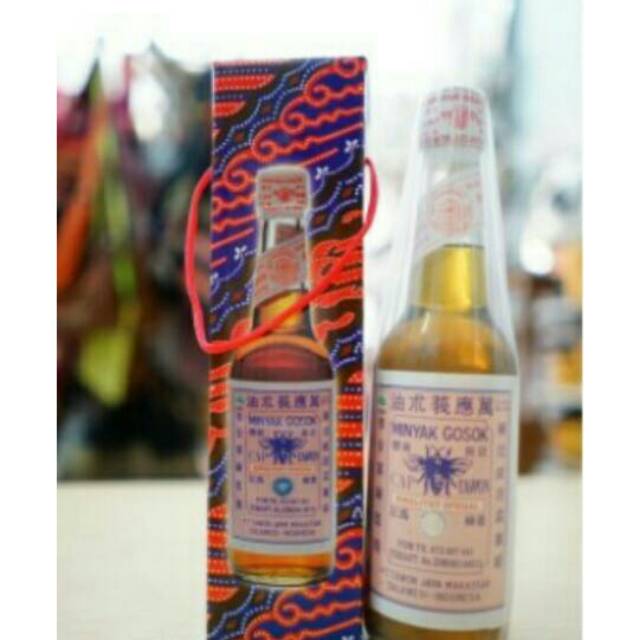 Minyak Gosok Cap Tawon Tutup Putih Asli Makassar 330 Ml