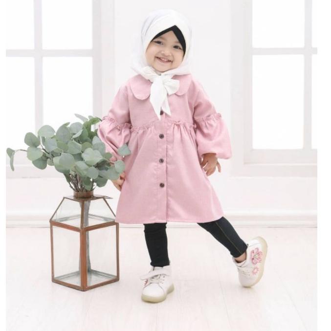 Tunik Anak Perempuan Dress Anak Perempuan Casual Baju Muslim Anak Perempuan Tunik Himeka Jolie 2B3