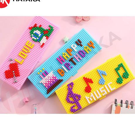 

Berkualitas HATAKA Kotak Pensil Lego Tempat Pensil Pasang Susun Pencil Case Lego 팝