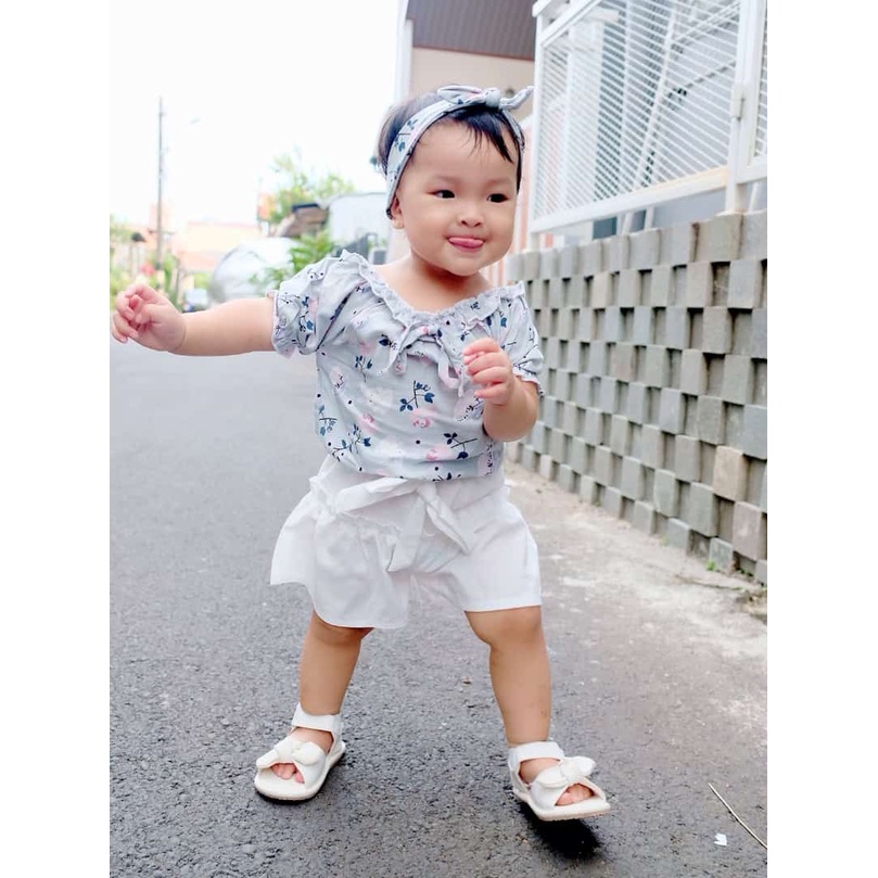 baju one  set anak murah | daisy set 6-24 bulan