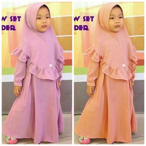 GAMIS ANAK PEREMPUAN / BAJU MUSLIM ANAK / BAJU PESTA ANAK PEREMPUAN