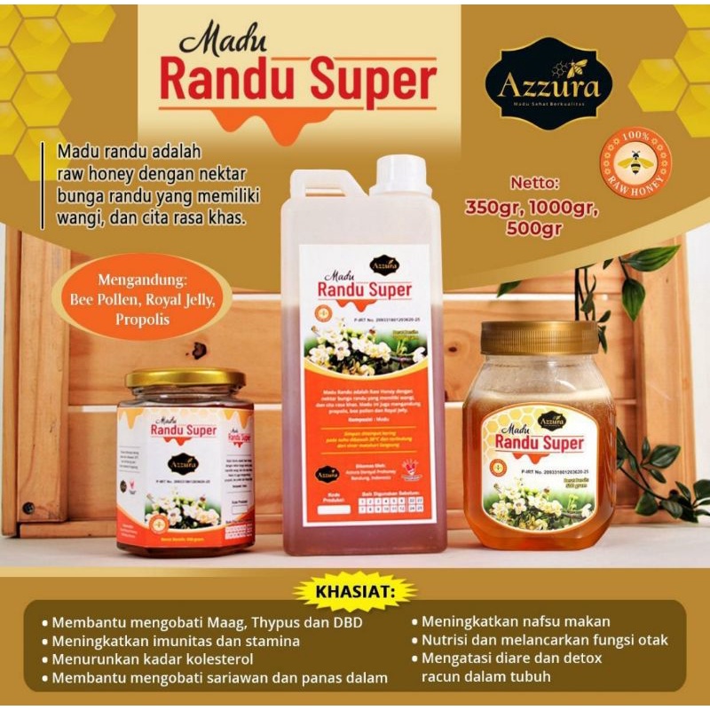 

Madu Azzura - Madu Randu Super || 100% Raw Honey, Madu Nektar Bunga Randu || Meningkatkan Daya Tahan Tubuh