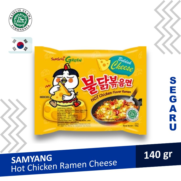 Mie Samyang Cheese Hot Chicken Pedas Ramen Halal MUI