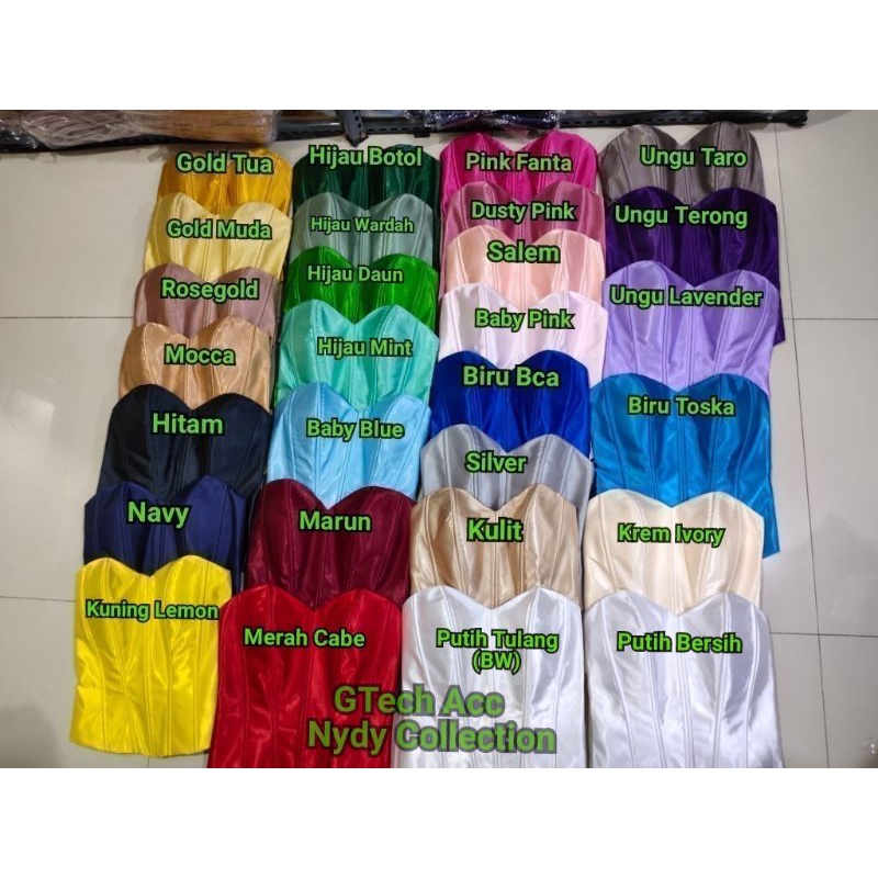 Longtorso Kamisol Satin Tulang 10