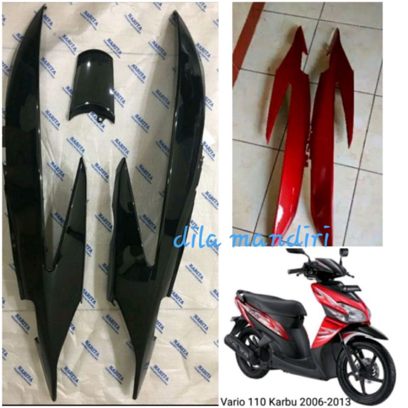 Jual Cover Body samping belakang Vario 110 karbu lama.