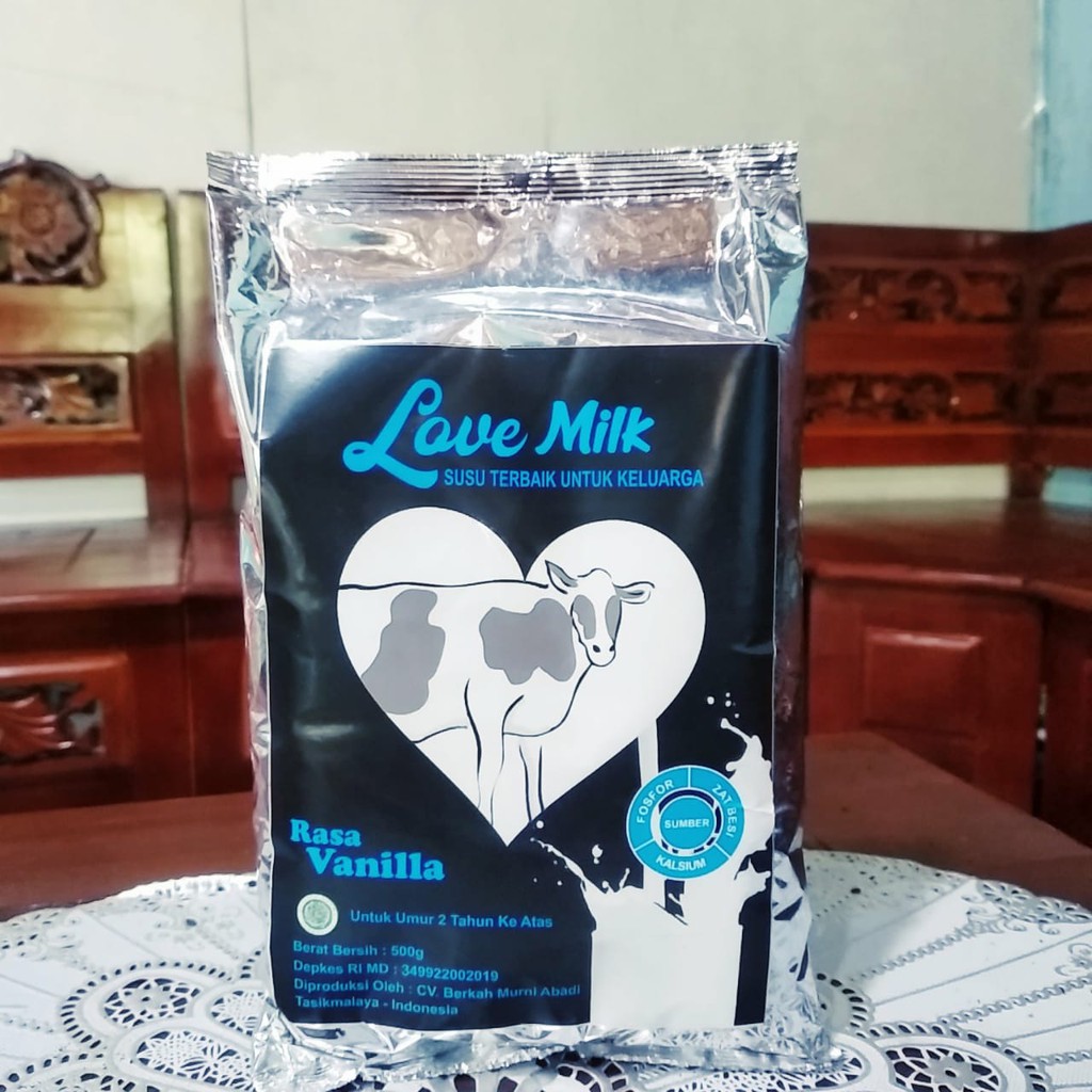 

COD SUSU PENGGEMUK LOVEMILK 500gr RASA VANILA BUBUK