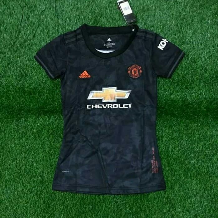 Jersey Baju Bola MU Manchester United 3rd Third Hitam Ladies 2019 2020