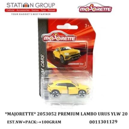 MAJORETTE 2053052 PREMIUM LAMBO URUS 1:64 YELLOW 20