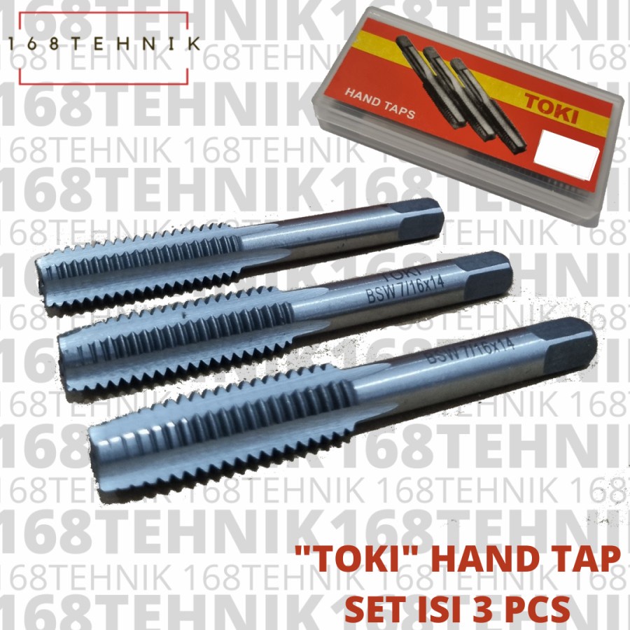 Jual HANDTAP TOKI M10X1.5 SET ISI 3 - HAND TAP TOKI M 10X1.5 - ALAT ...