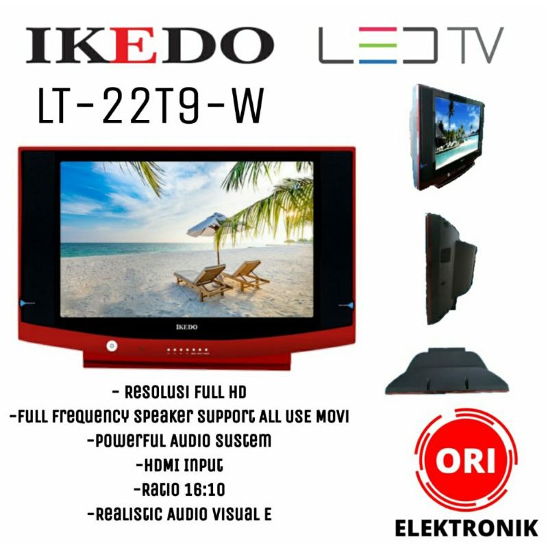IKEDO LED TV VERSI TABUNG 22 INCH LT-22T9