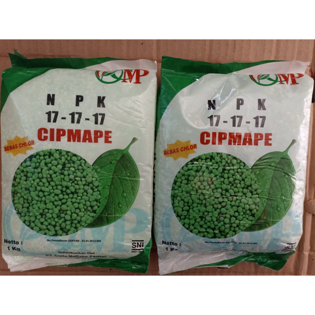 Pupuk NPK Cipmape 17-17-17 1kg bebas chlor produksi CMP