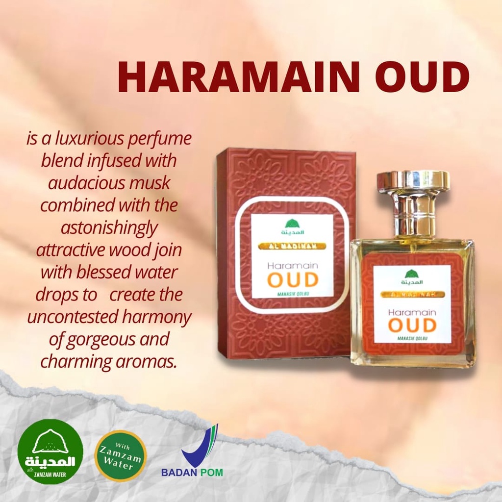 Parfum - Parfum Oud - Al Haramain - Al - Oud - Parfum Al Madinah- Minyak Wangi Haramain Oud