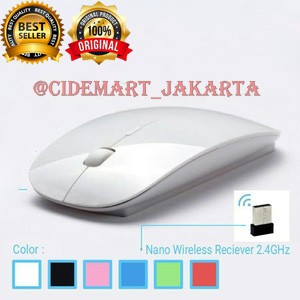 [TERMURAH] MOUSE WIRELESS 2.4GHz COMPATIBLE FOR WINDOWS AND MAC / MOUSE WIRELESS SLIM