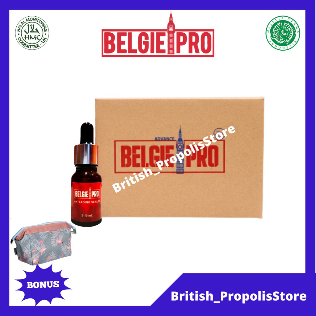 Paket Hemat 10 Botol Belgie Pro Face Serum Anti Aging 100% Original