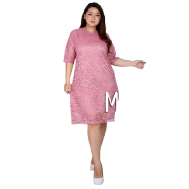 Cuci Gudang Discon 1500 JUMBO Baju Natal dres Dress Natal Brokat Wanita Model Korea Bahan Brukat Mod