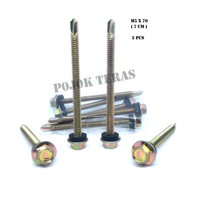 Baut roofing 7 cm moon lion isi 5 pcs