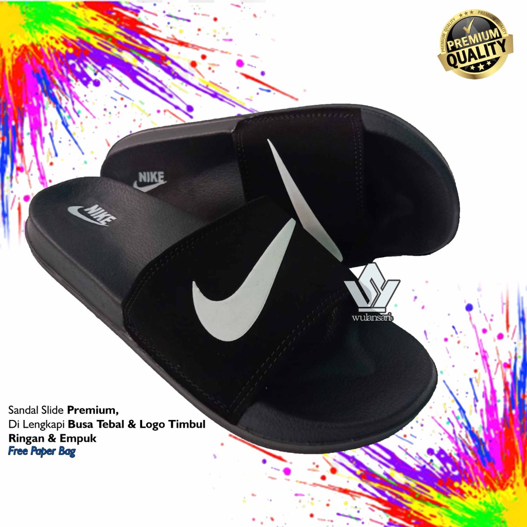 SENDAL NIKE BENASSI SLIDE SANDAL SPORT SLOP PRIA WANITA IMPORT PREMIUM FLIP FLOP NIKE ARMY