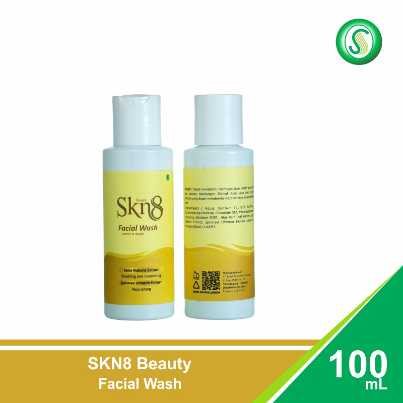 SKN8 Beauty Facial Wash 100ml - Pembersih wajah