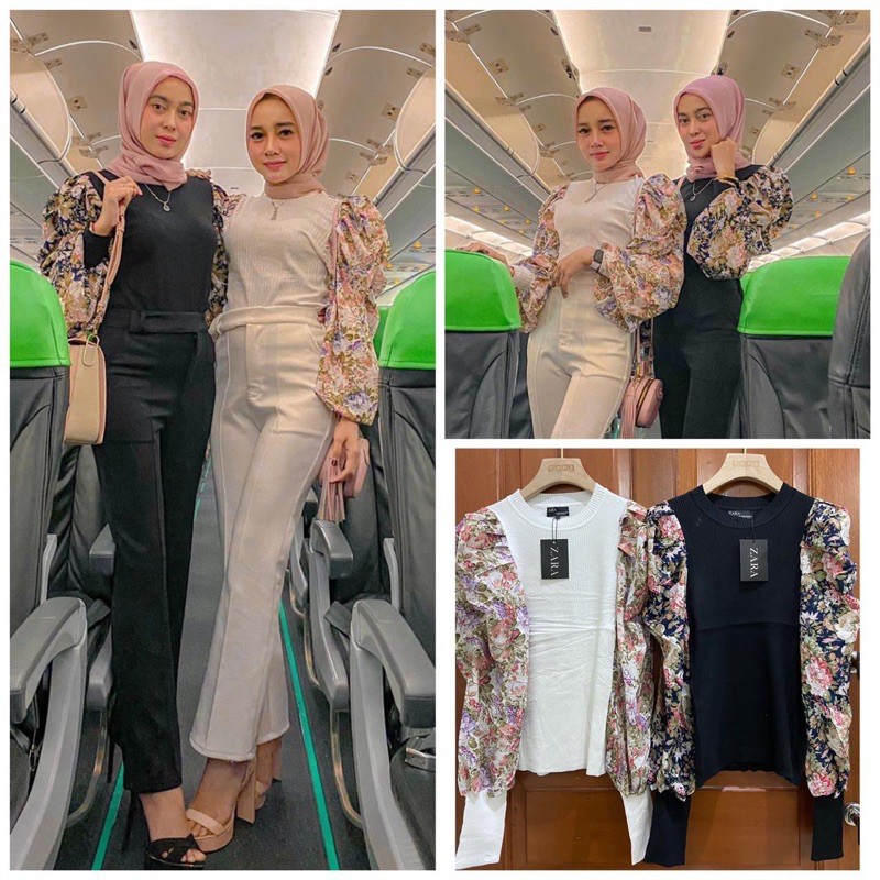 atasan Rajut Zara balon