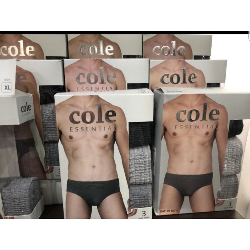 COLE Underwear Men - Celana dalam pria isi 3 - COLE ESSENTIAL BRIEFS