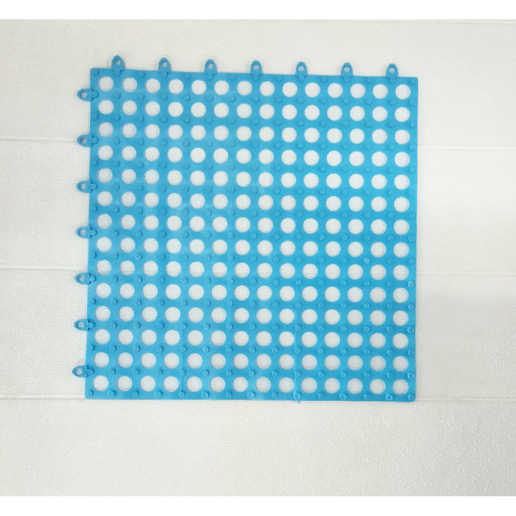 ⭐Bobastore⭐ R529 ALAS KANDANG KELINCI KUCING ANJING ALAS 30x30 POLKADOT - TATAKAN KANDANG KELINCI - FOOTREST KELINCI-BIRU