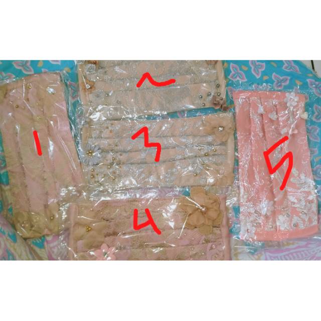 Masker centil masker brukat payet