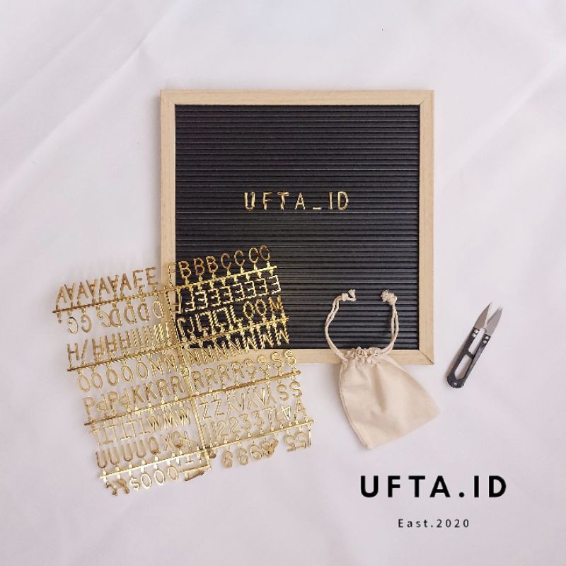 

FELT LETTER BOARD SET / papan nama bayi murah