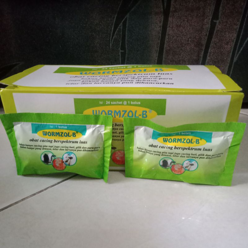 Jual WORMZOL B 1 BOLUS SACHET (Obat Cacing Cacingan Sapi Kerbau Kuda ...