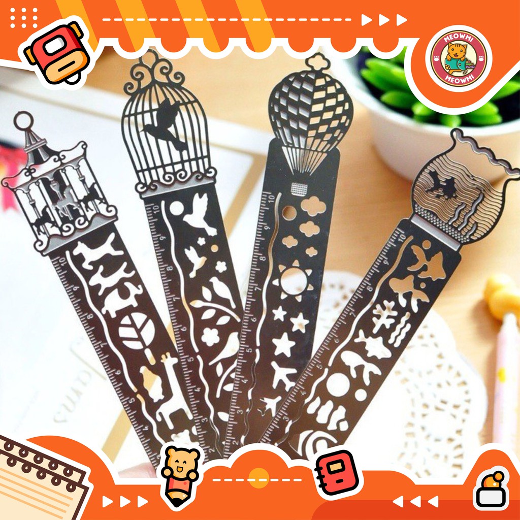 

[Meowmi] Penggaris Pembatas buku Page Marker Stainless Steel RL0012