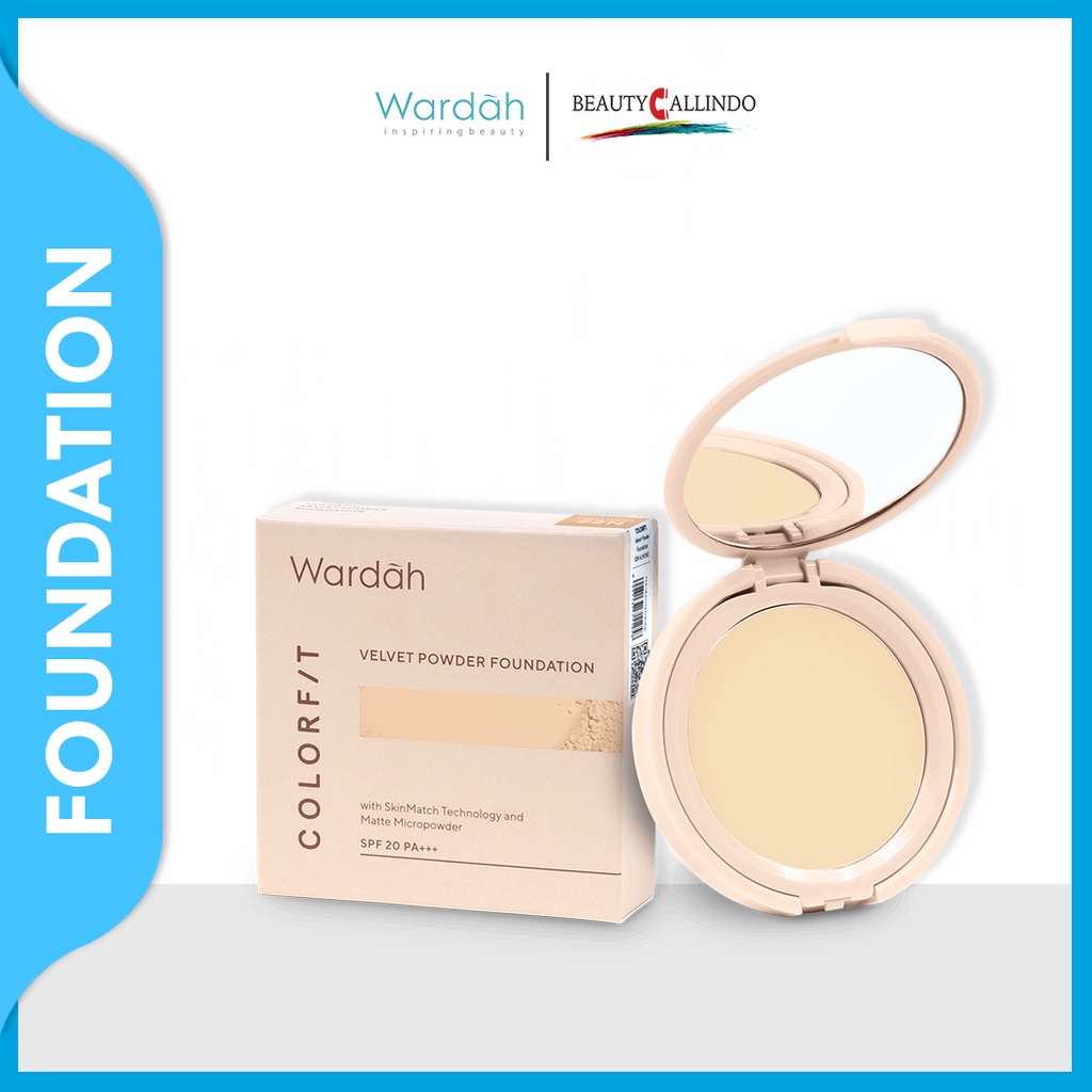 Wardah Colorfit Velvet Powder Foundation